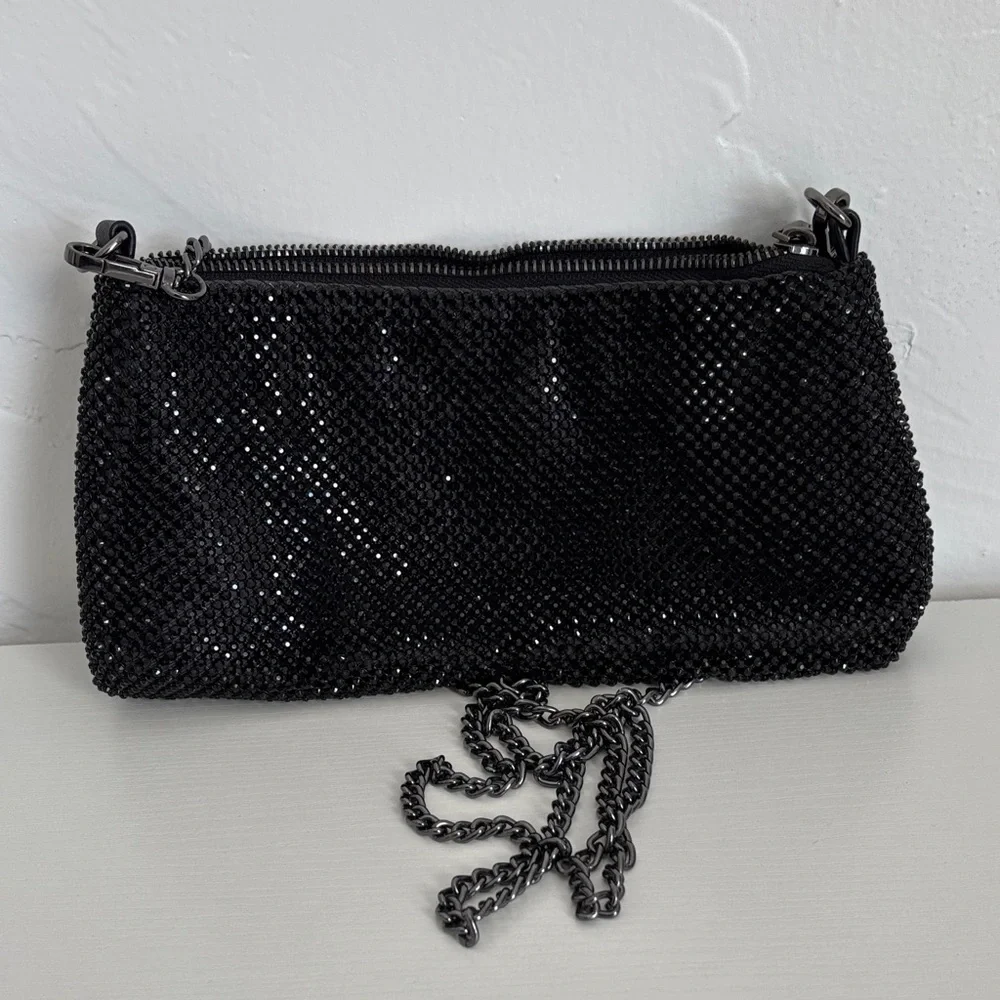 Simply Vera Vera Wang Black Beaded Clutch - Picture 5 of 8